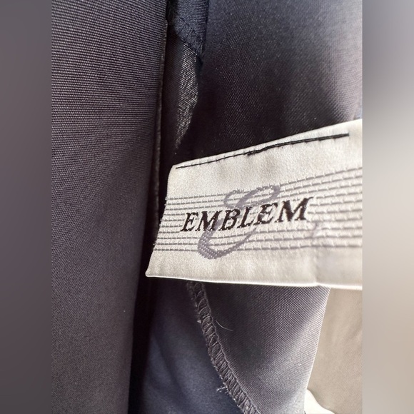 Vintage - Emblem- Cowl Back - Knee Length Dress - Black - Size Medium - Picture 8 of 9